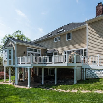 Rear, Family Room Addition, Deck Extension, and Interior Remodel in McLean, VA