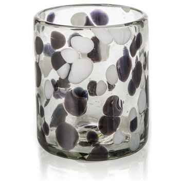 Tumblers-Spotted Black & White Set of 4