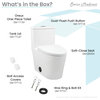 Dreux One Piece Elongated Dual Flush Toilet With 0.95/1.26 GPF, Glossy White