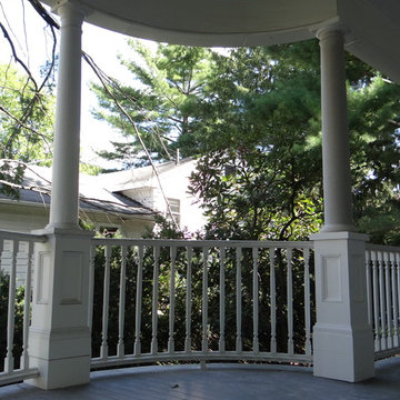 Rotted structural exterior column and base.