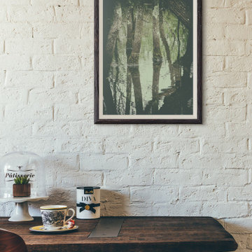 Early Spring Reflections on the Marsh Botanical Nature Wall Art Print