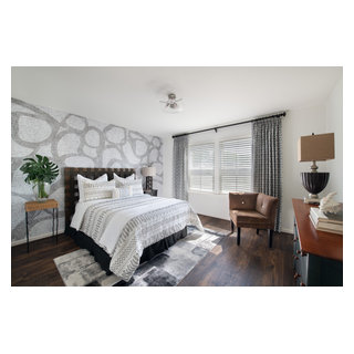 A Richly Textured Guest Bedroom - Eclectic - Bedroom - Other - by ... - Textured Guest Bedroom Storage Solutions
