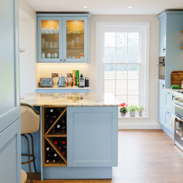 Salcombe Blue Shaker Kitchen