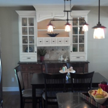 Wellington Ivory and Cinnamon Kitchen and Hutch