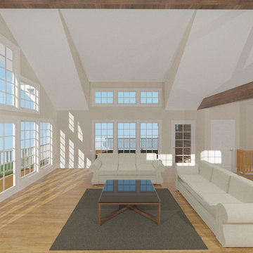 Wall of Windows with Lake View