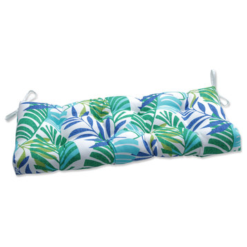 Pillow Perfect Islamorada Blue/Green 44" Blown Bench