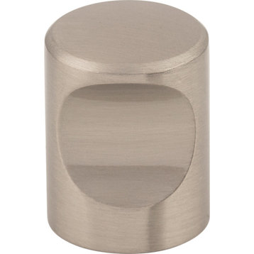Top Knobs M579 Indent 3/4 Inch Cylindrical Cabinet Knob - Brushed Satin Nickel