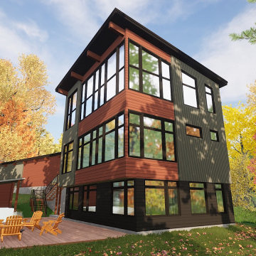 Ottawa River Modern Custom Waterfront Home