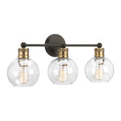 Hansford Collection 3-Light Bath and Vanity, Antique Bronze