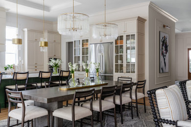 Example of a transitional dining room design in Jacksonville