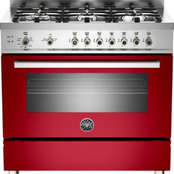 Bertazzoni PRO366GASRO Red 36" Pro-Style Gas Range - Gas Ranges And Electric Ranges
