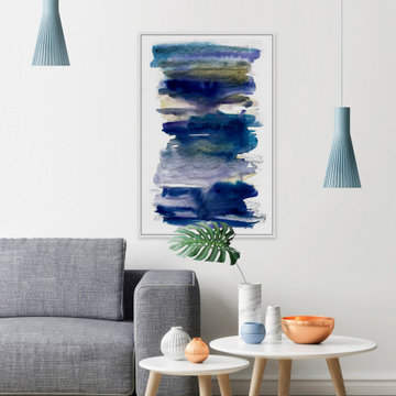 "All Piled Up" Floater Framed Painting Print on Canvas