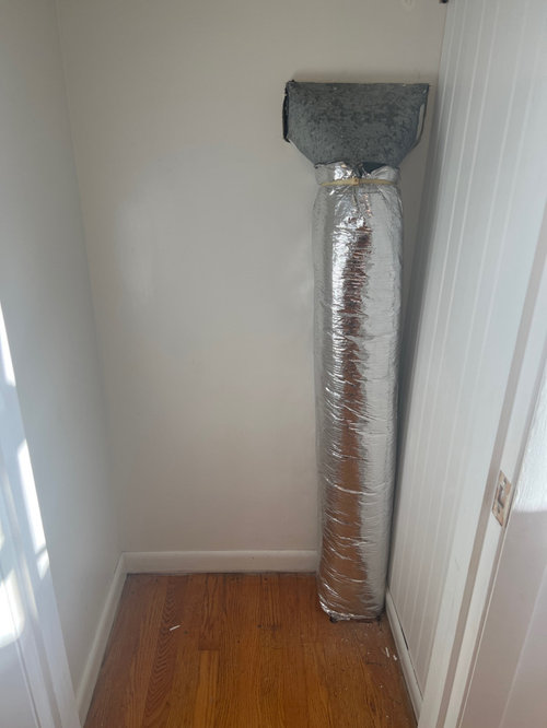How to cover this flexible duct work?
