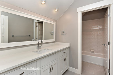 Arts and crafts home design photo in Salt Lake City