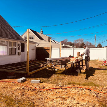 Framing Phase – Custom Trex Deck Build | Langhorne, PA