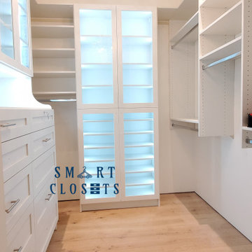 Master Walk In Closet - Latitude North Finish Designed By Smart Closets