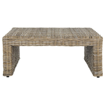 Sercy Wicker Coffee Table, Natural