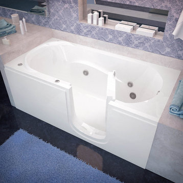 30 x 60 Whirlpool Jetted Step-in Bathtub, Left Drain Configuration