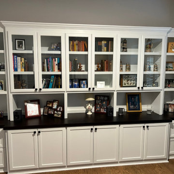 Office Wall Cabinets with Glass Doors