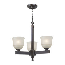 Royce Lighting - Royce Lighting Brighton Collection 3-Light Heritage Bronze Chandelier - Chandeliers