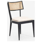 Idlewild Imports - Teak & Rattan Dining Chair - Teak & Rattan Dinning Chair. A simple dining chair with an inviting look.