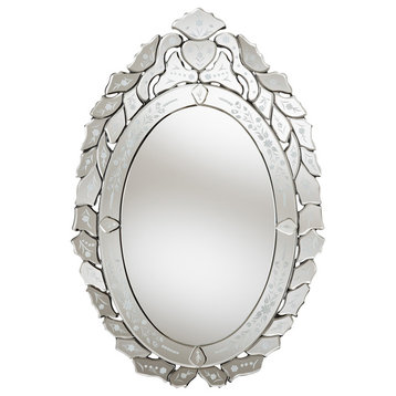 Blanche Classic Silver Venetian Style Accent Wall Mirror