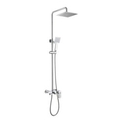 Poitiers Solid Brass Luxurious Exposed Bathroom Shower Set - Showerheads And Body Sprays