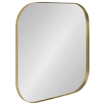 Rollo Decorative Framed Wall Mirror, Gold 24x24