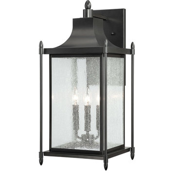 Dunnmore Outdoor Wall-Mount Lantern, 23.5"