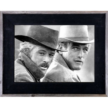 Black Western Picture Frame, 3" Wide, Butch Cassidy Black Frame, 4"x4"