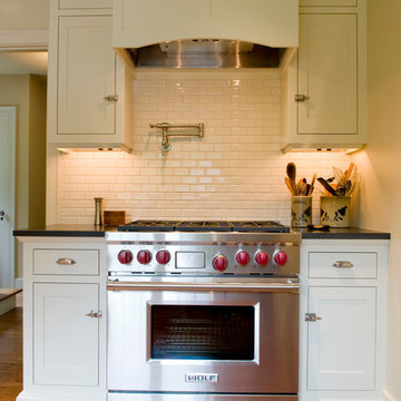 Painted Flush inset Kitchen Cabinets
