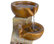 16" Tall Indoor/Outdoor Tabletop 4-Tier Pouring Pots Fountain, Brown
