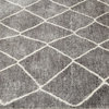 Moroccan, Bohemian Moroccan Hand-Knotted Area Rug, Slate