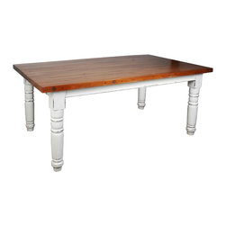 Sunset Trading Cottage Whitewashed Dining Table - Dining Tables