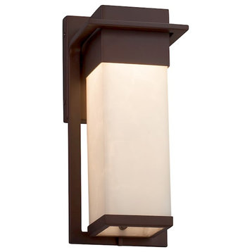 Justice Design LED Clouds Pacific Small Outdoor Sconce, Bronze CLD-7541W-DBRZ
