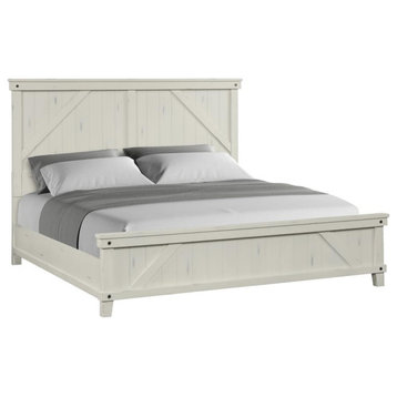 Spruce Creek White King Bed