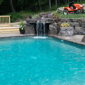 Cave Pool with Waterfall