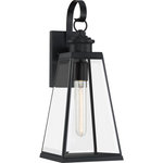 Quoizel - Quoizel PAX8407MBK Paxton 1 Light Outdoor Lantern in Matte Black - Illuminate your home's exterior with the Paxton collection. Sleek lines and a tapered silhouette combine to make a timeless statement that is simple, yet stylish. Constructed with clear beveled glass and a matte black finish, these fixtures are built to last.