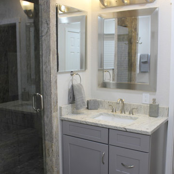 Silver Travertine Bathroom