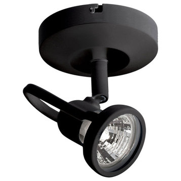 WAC Lighting ME-826 Modern 1 Light Halogen Accent Spot Light - Black
