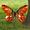Garden Stake Butterfly Orange