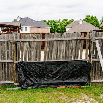 Side By Side Cedar Fence Replacement