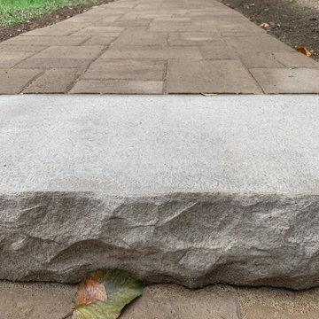 Backyard Lower Paver Patio and Walkway