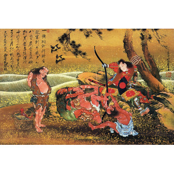 Tametomo And The Demons by Katsushika Hokusai, art print