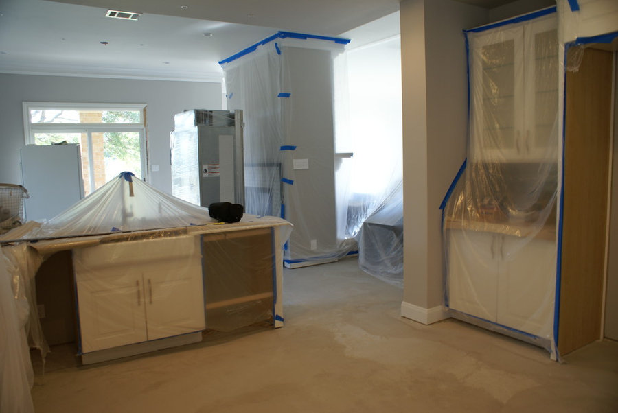 Westlake dark wood floors