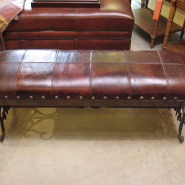 Chocolate Cushion Bench