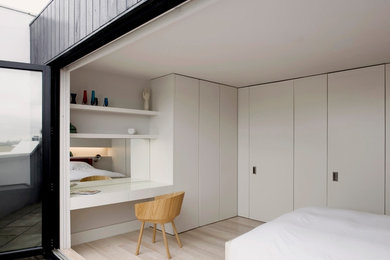 Contemporary bedroom in London.