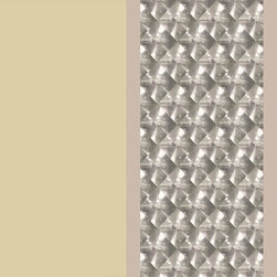 Vasili Sand Optical Stripe - Wallpaper