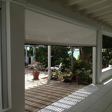Motorized Retractable Hurricane Patio Screen