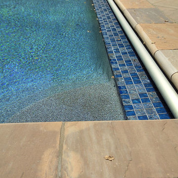 Steel Blue Iridescent Waterline Pool